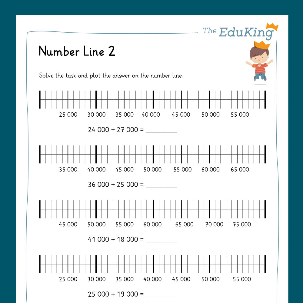 Master Bundle: Number Line and Place Value Chart, 5-Digit Numbers (Math, Grade 4)