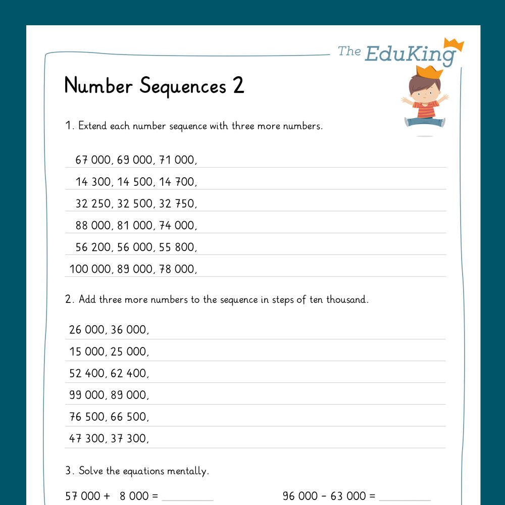 Master Bundle: Number Sequences, 5-Digit Numbers (Math, Grade 4)