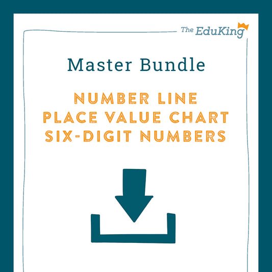 Master Bundle: Place Value Chart and Number Line, 6-Digit Numbers