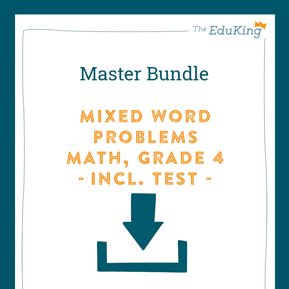 Master Bundle: Mixed Word Problems (Math, Grade 4) - including a Test