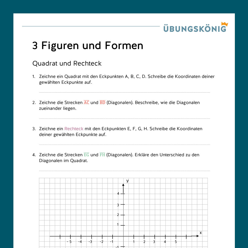 Mathe, 5. Klasse: Wiederholung des Jahresstoffs 1