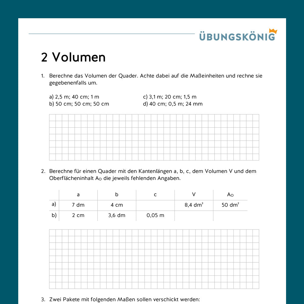 Mathe, 6. Klasse: Wiederholung des Jahresstoffs 1