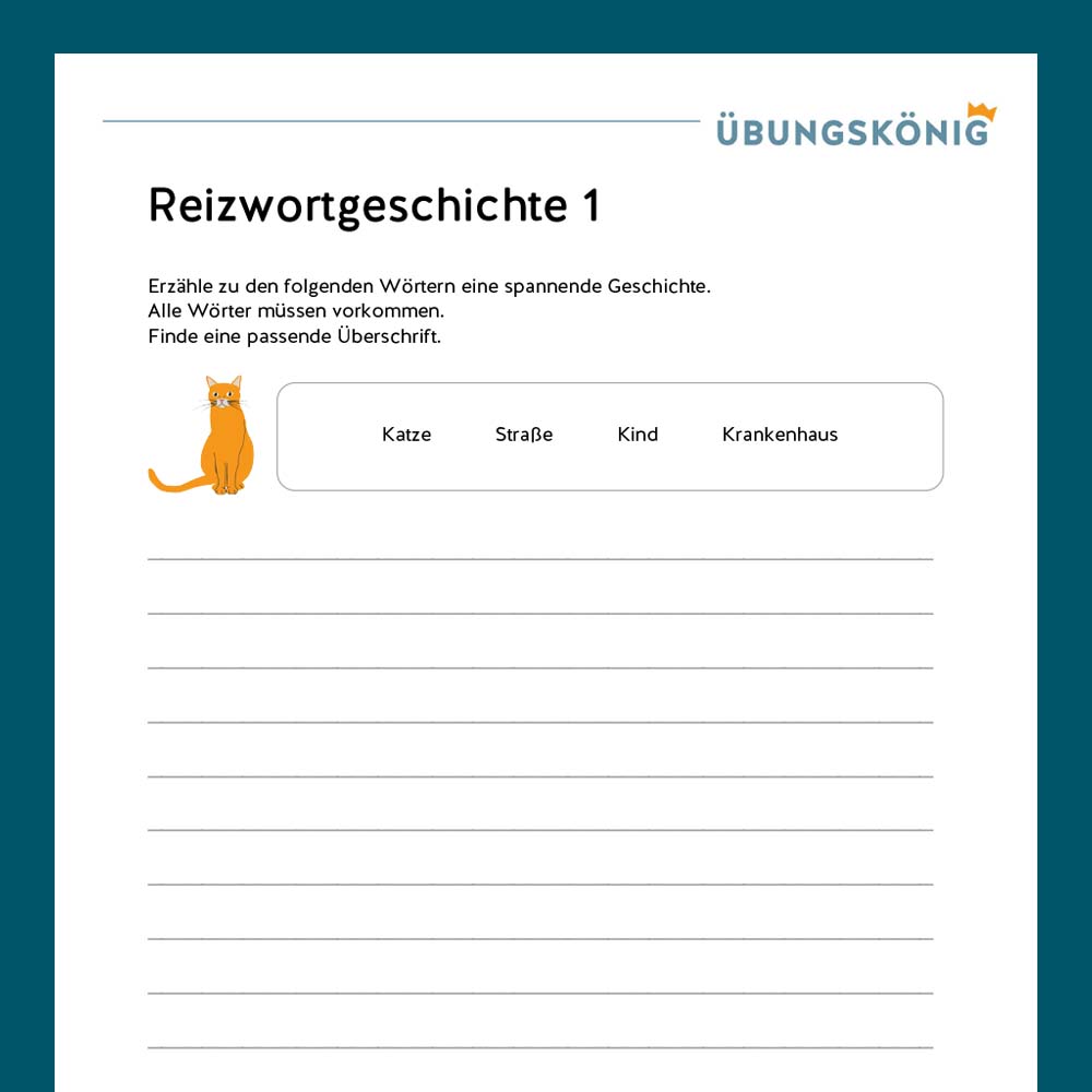 Königspaket: Reizwortgeschichte (Deutsch, Mittelschule)