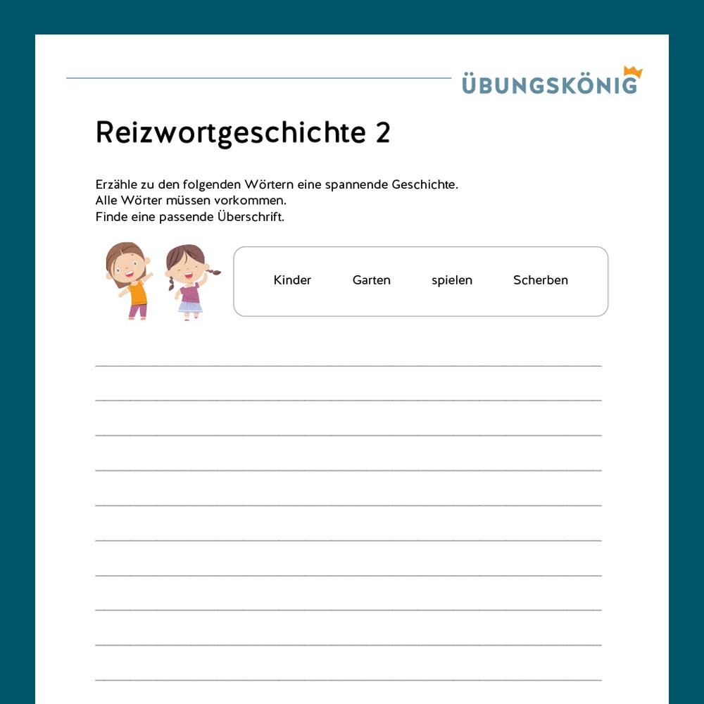 Königspaket: Reizwortgeschichte (Deutsch, Mittelschule)