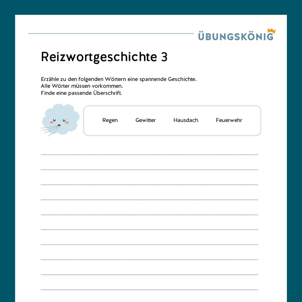 Königspaket: Reizwortgeschichte (Deutsch, Mittelschule)