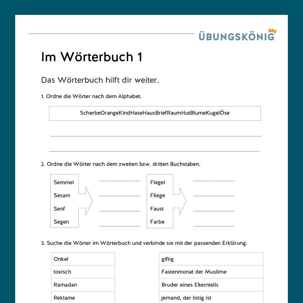 Königspaket: Wörterbuch (Deutsch, Mittelschule)