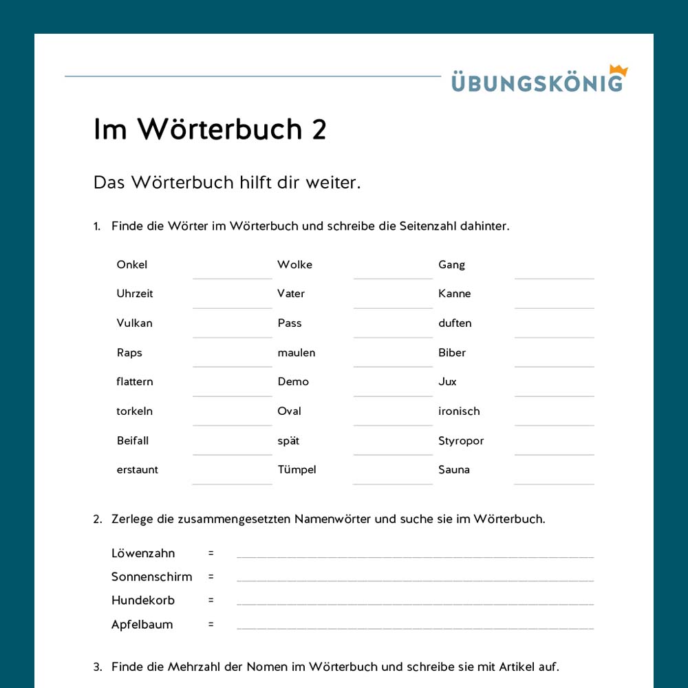 Königspaket: Wörterbuch (Deutsch, Mittelschule)