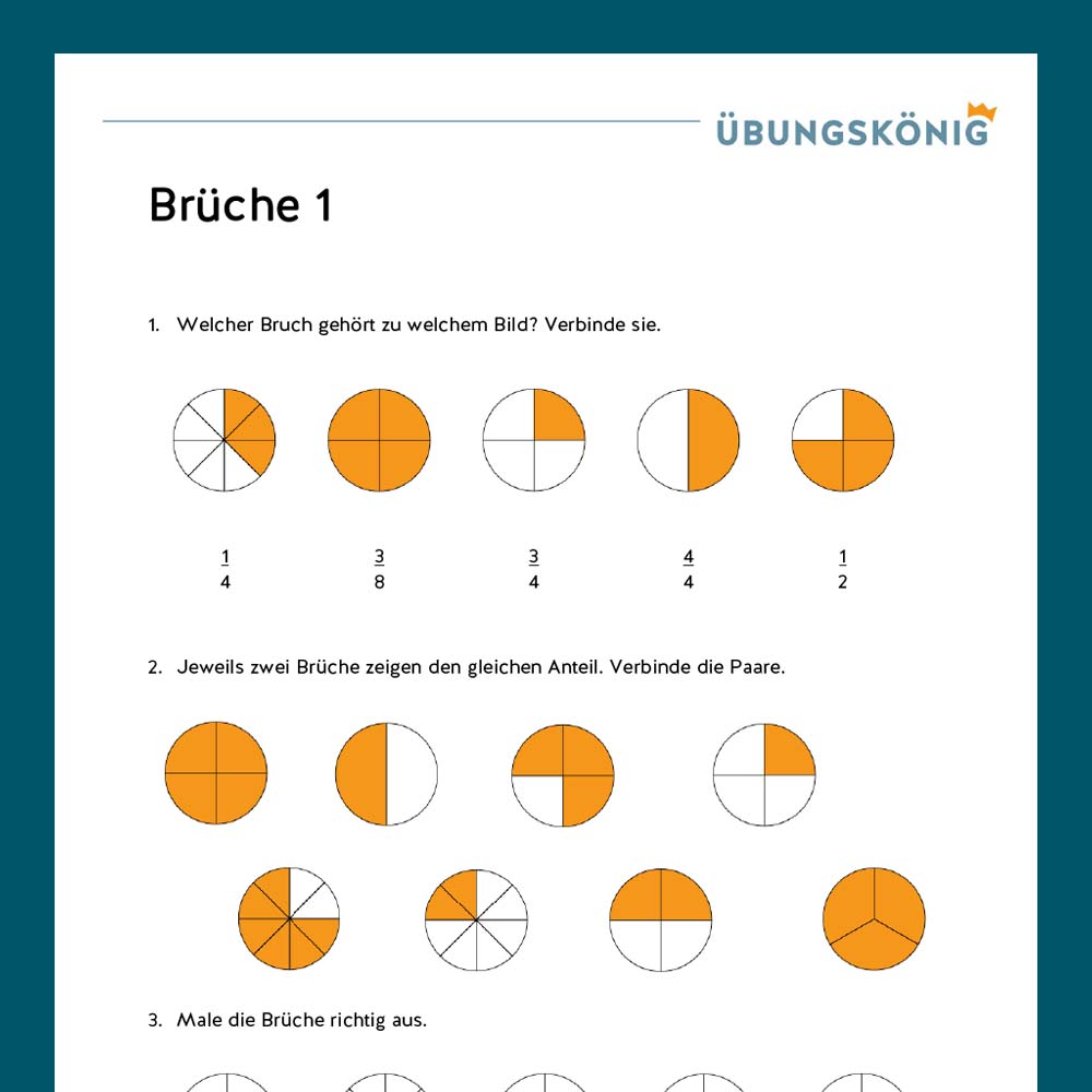 Königspaket: Brüche (Mathe, Mittelschule)