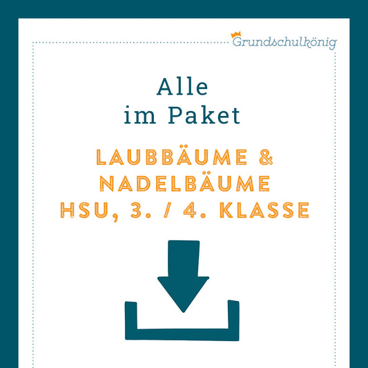 King's Package: Trees (General Knowledge, 3rd/4th grade) - with tests
