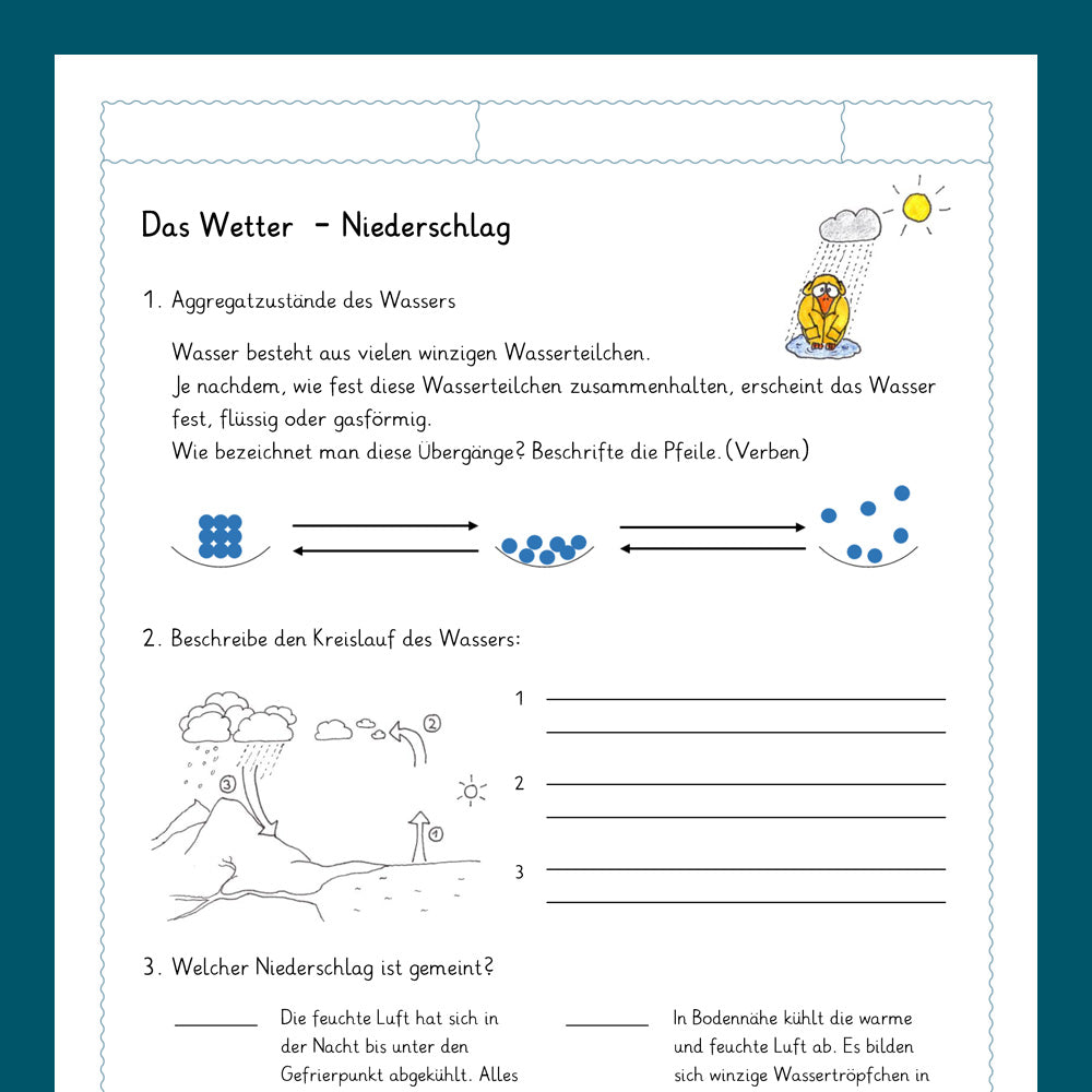 Königspaket: Wetter (Sachkunde, 3.& 4. Klasse)