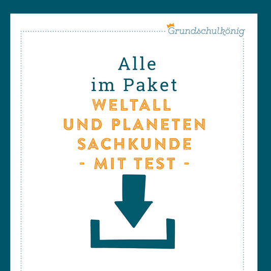 Königspaket: Weltall und Planeten (Sachkunde) - inklusive Test