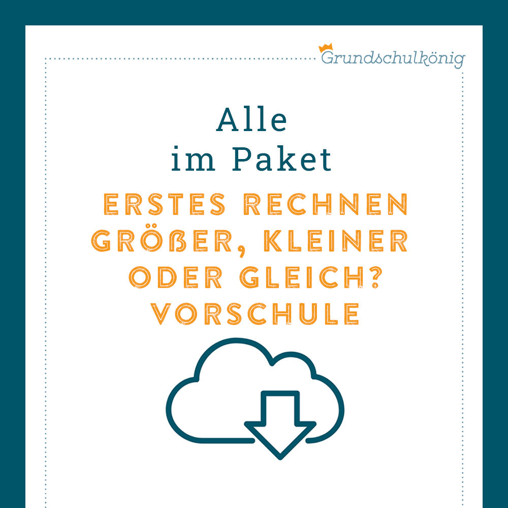 Königspaket: Größenvergleich (Vorschule)
