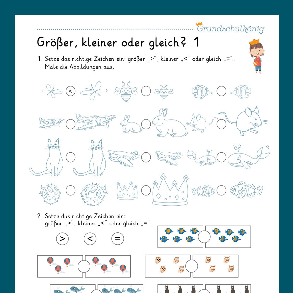 Königspaket: Größenvergleich (Vorschule)