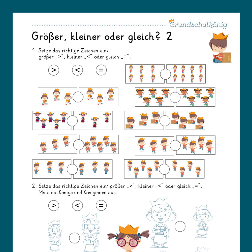 Königspaket: Größenvergleich (Vorschule)