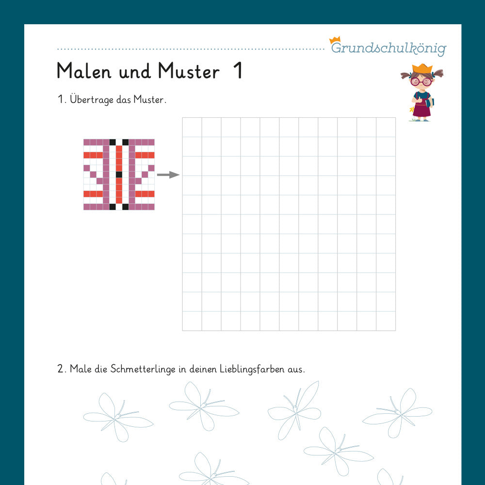 Königspaket: Malen und Muster (Vorschule)