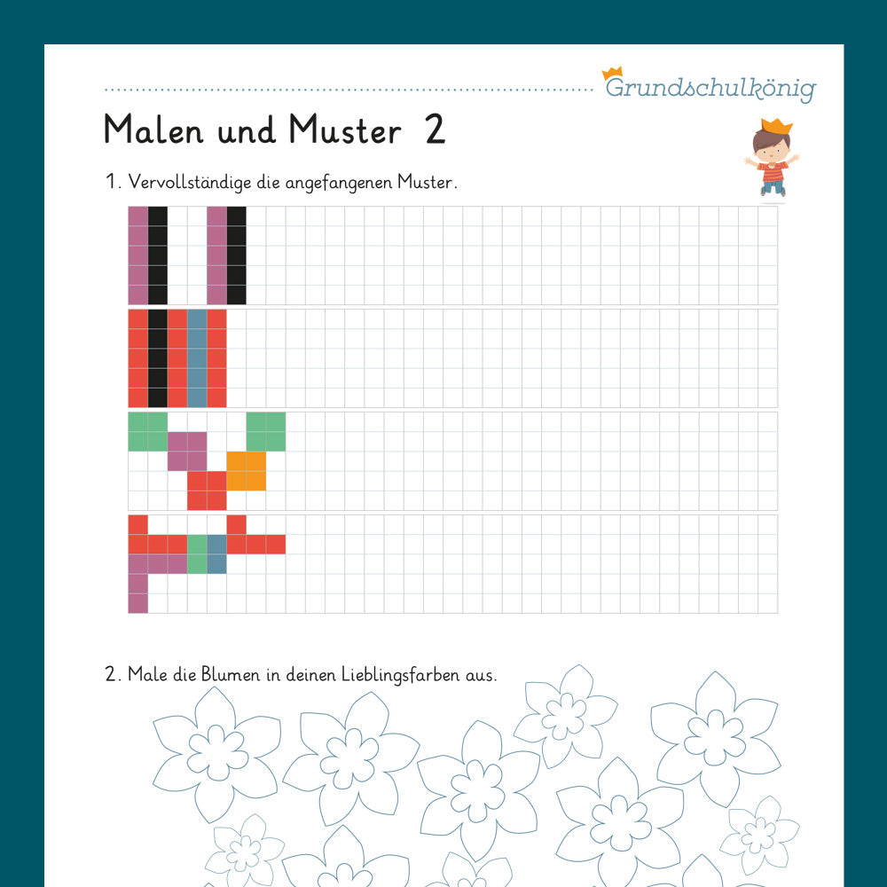 Königspaket: Malen und Muster (Vorschule)