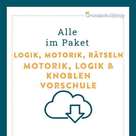 Königspaket: Motorik, Logik & Knobeln (Vorschule)