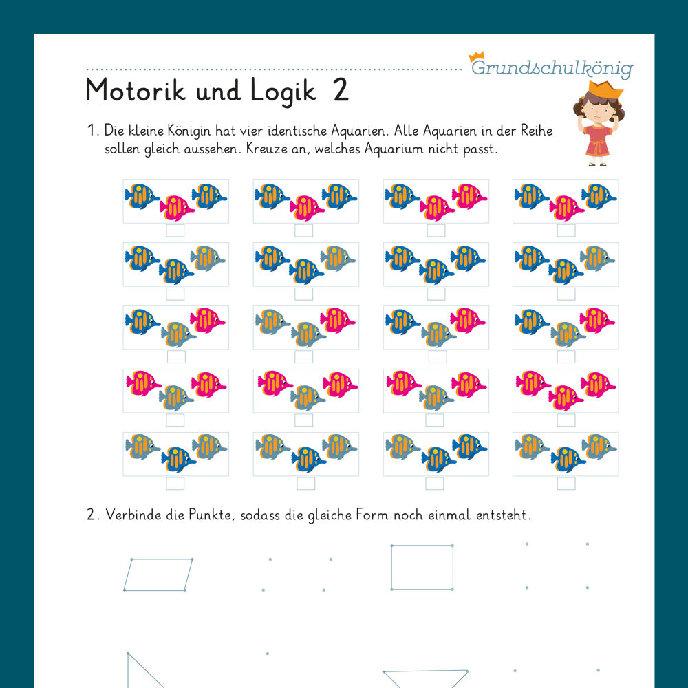 Königspaket: Motorik, Logik & Knobeln (Vorschule)