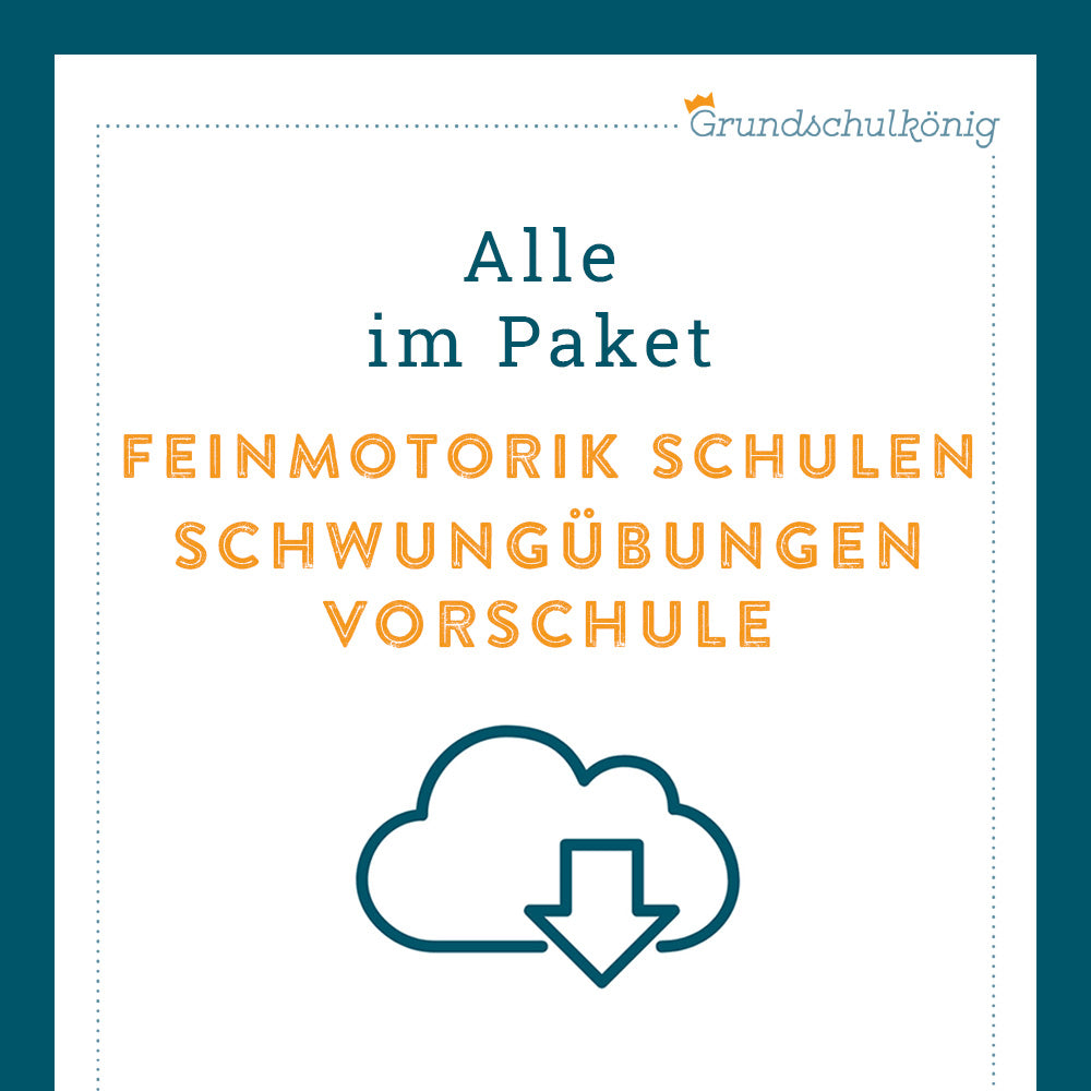 Königspaket: Schwungübungen (Vorschule)