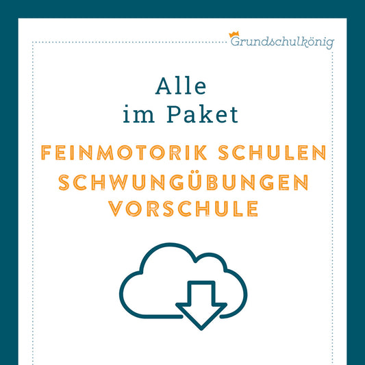 Königspaket: Schwungübungen (Vorschule)