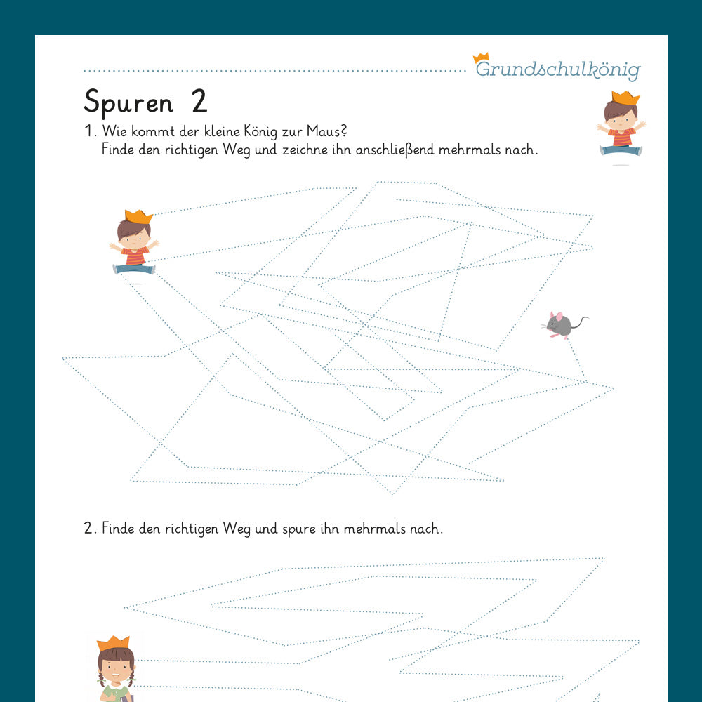 Königspaket: Nachspuren (Vorschule)