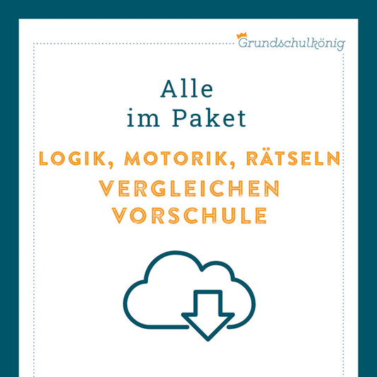 Königspaket: Vergleichen (Vorschule)