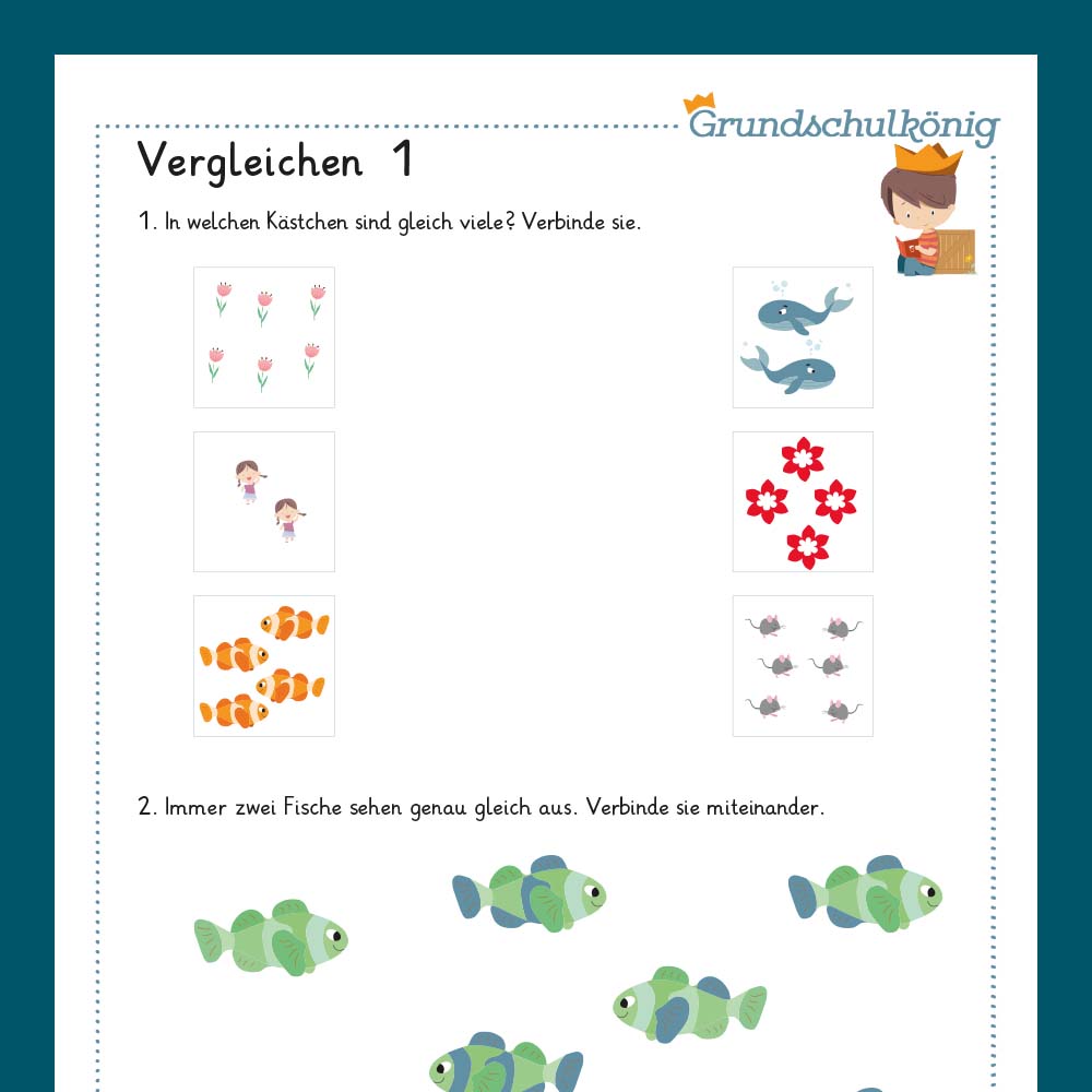 Königspaket: Vergleichen (Vorschule)