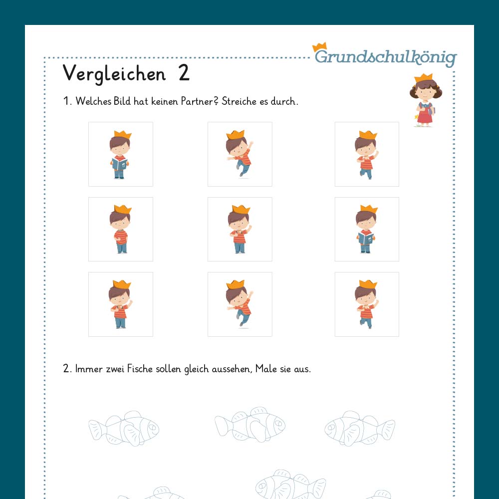Königspaket: Vergleichen (Vorschule)