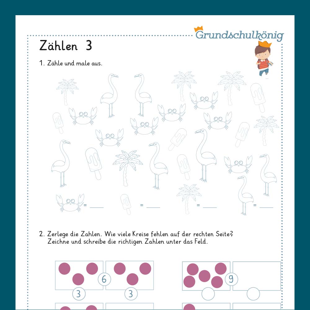 Königspaket: Zählen lernen (Vorschule)