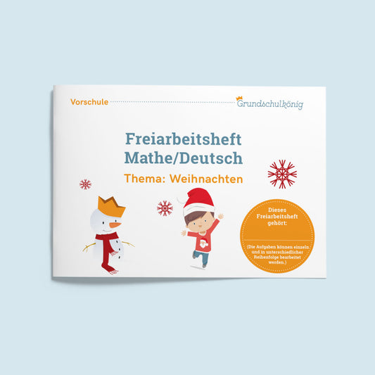 Freiarbeitsheft für die Vorschule: Weihnachten