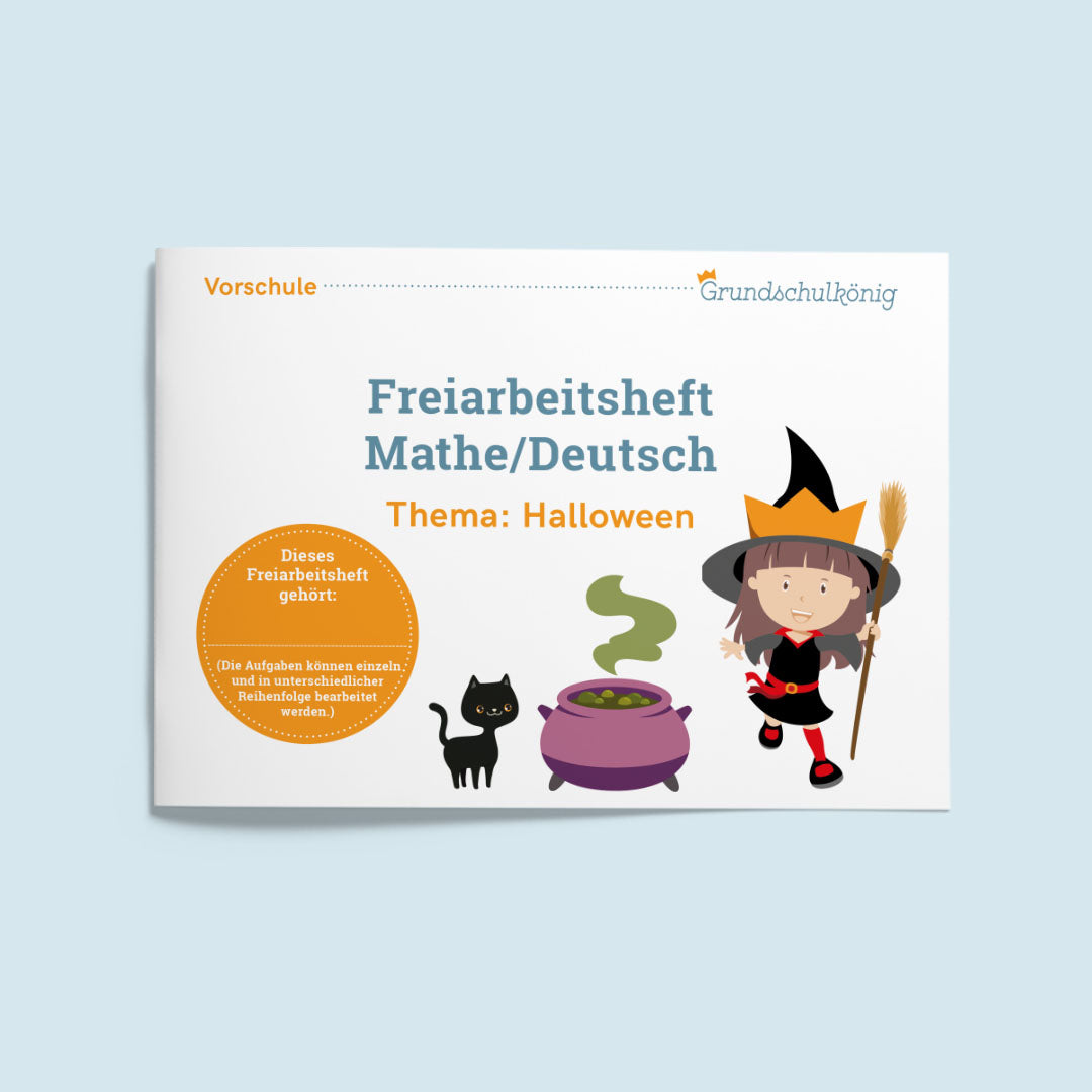 Freiarbeitsheft für die Vorschule: Halloween