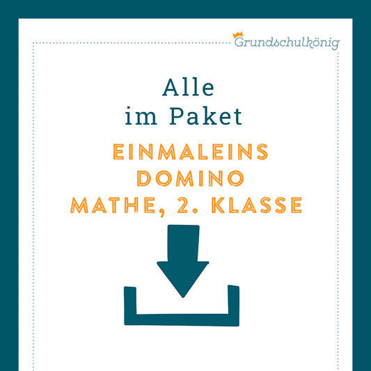 Königspaket: Domino 1x1 (Mathe, 2. Klasse)