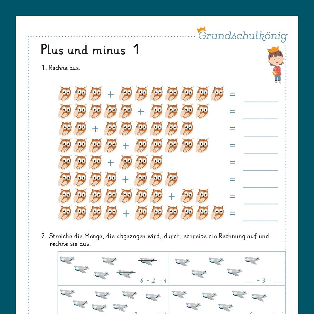 Königspaket Erstes Rechnen: Plus und Minus (Vorschule)