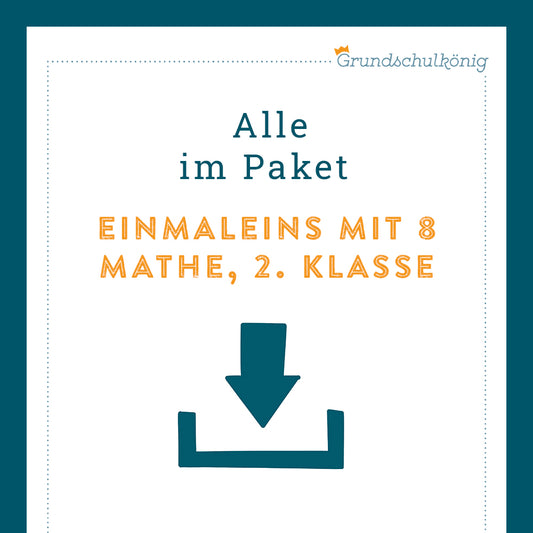 Königspaket: 8er 1x1 (Mathe, 2. Klasse)