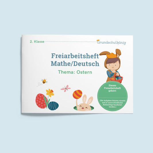 Free work book for grade 2: Easter (Math &amp; German)