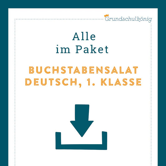 KP: Buchstabensalat (Deutsch, 1. Klasse)