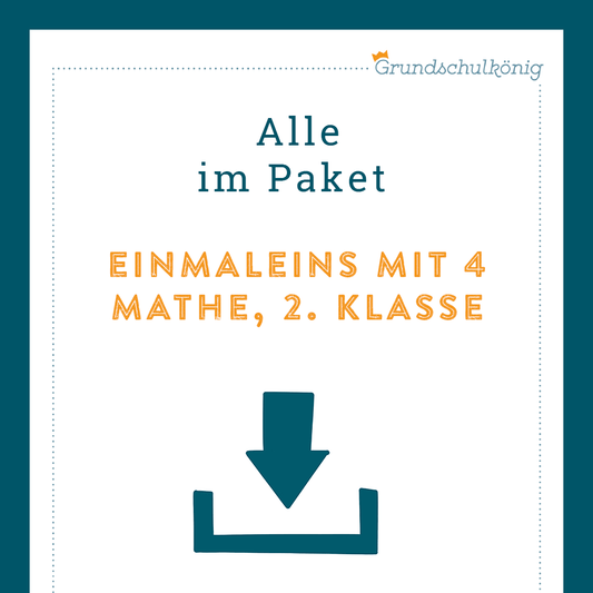 Königspaket: 4er 1x1 (Mathe, 2. Klasse)