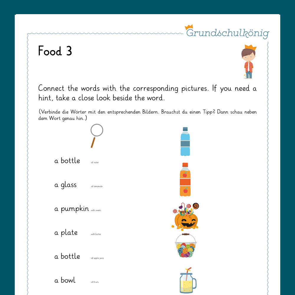 Königspaket: food (Englisch, 3. & 4. Klasse) – Grundschulkönig GmbH