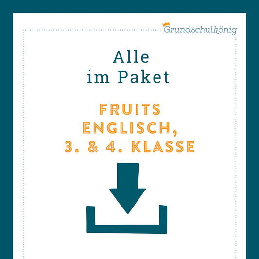 Königspaket: fruits (Englisch, 3. & 4. Klasse)