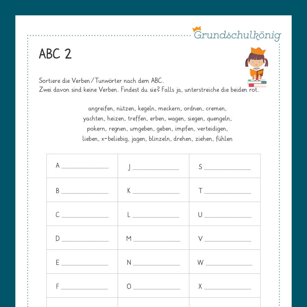 Königspaket: ABC (Deutsch, 2. & 3. Klasse) - inklusive Test!