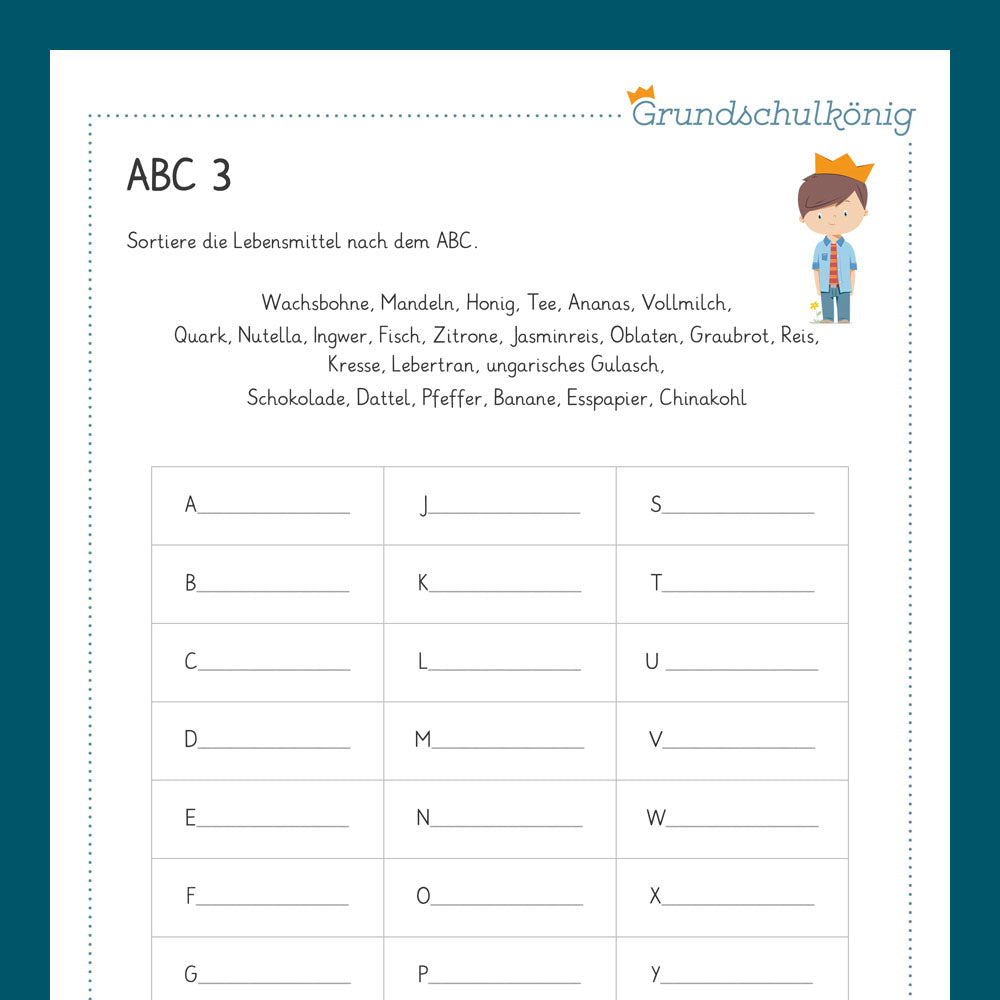Königspaket: ABC (Deutsch, 2. & 3. Klasse) - inklusive Test!