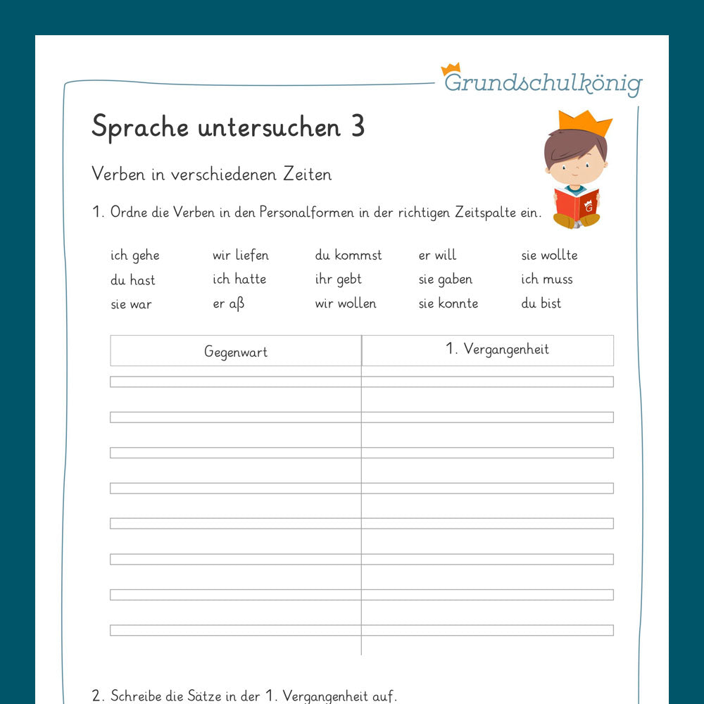 Königspaket: Sprache untersuchen (Deutsch, 3. Klasse) - inklusive Test!