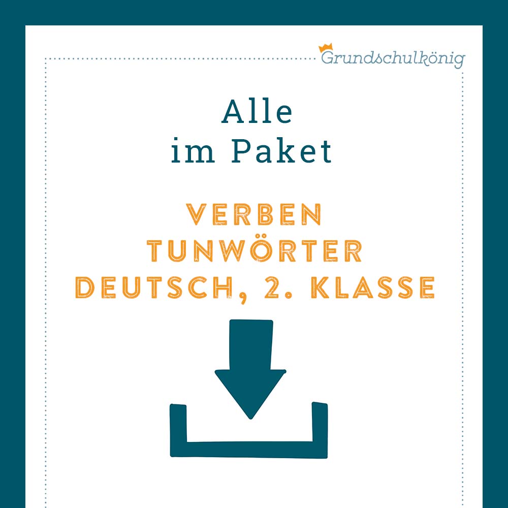 Königspaket: Verben / Tunwörter (Deutsch, 2. Klasse)