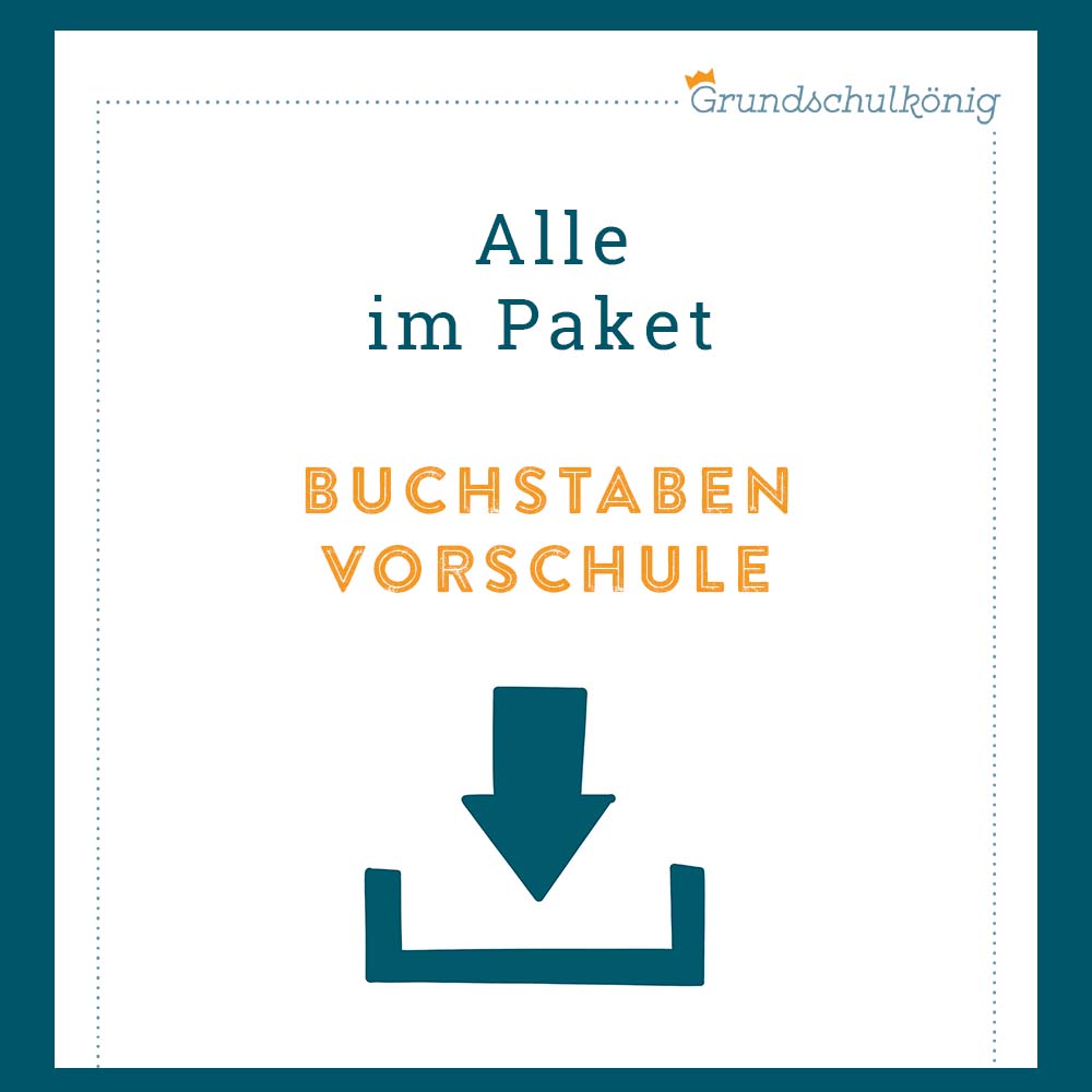 Königspaket: Erste Buchstaben (Vorschule)