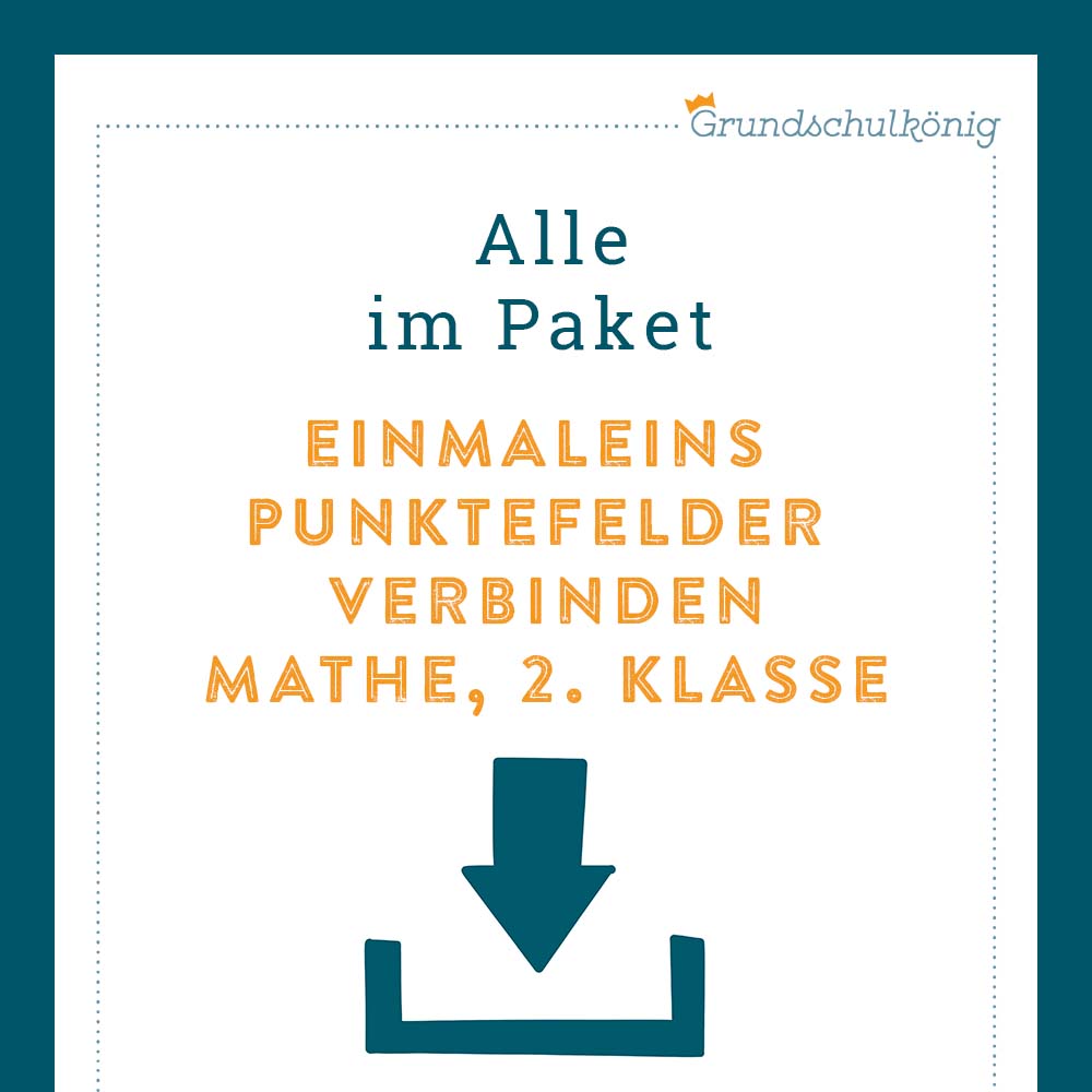 Königspaket: Punktefelder verbinden (Mathe, 2. Klasse)