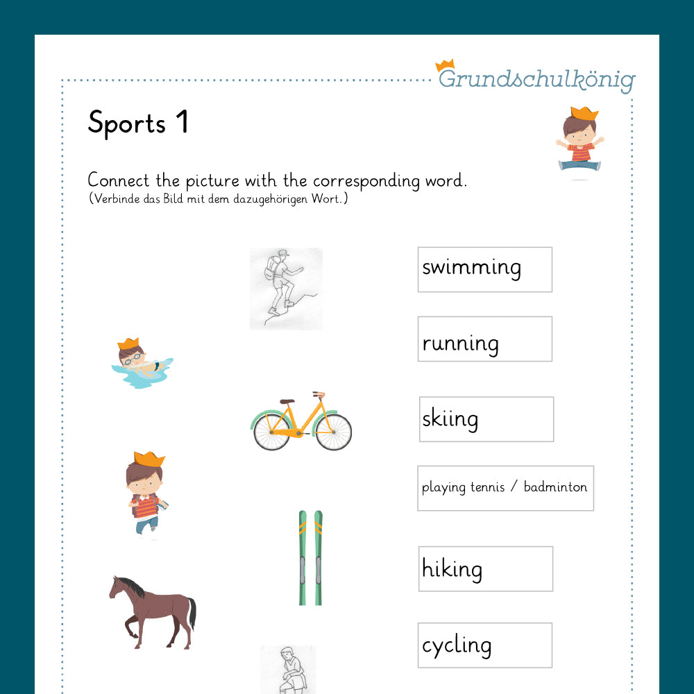 Königspaket: sports (Englisch, 3. & 4. Klasse)