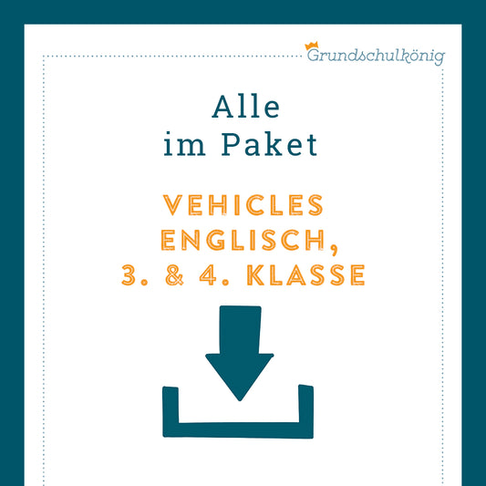 KP: vehicles (Englisch, 3. & 4. Klasse)