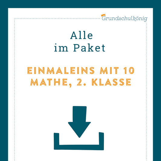 Königspaket: 10er 1x1 (Mathe, 2. Klasse)