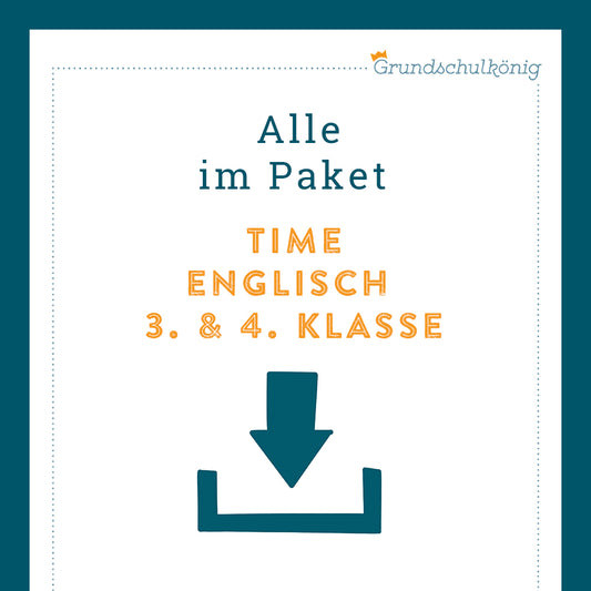 Königspaket: time (Englisch, 3. & 4. Klasse)