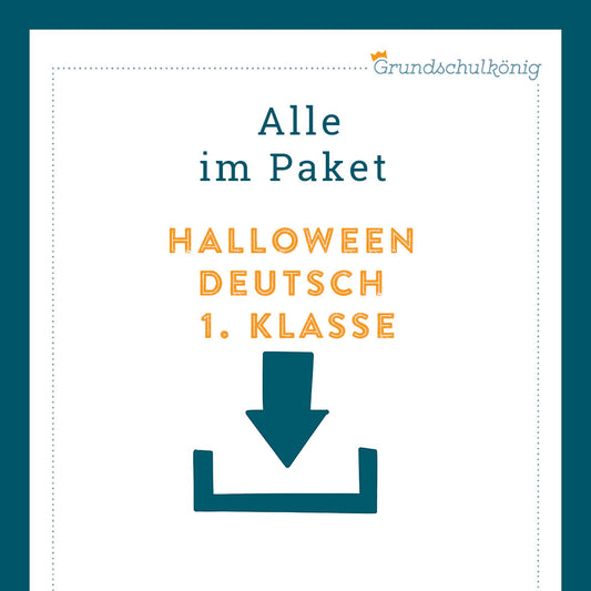 Königspaket: Halloween (Deutsch, 1. Klasse)